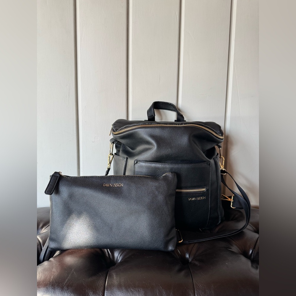 Fawn Design The Original Diaper Backpack and Changing Clutch